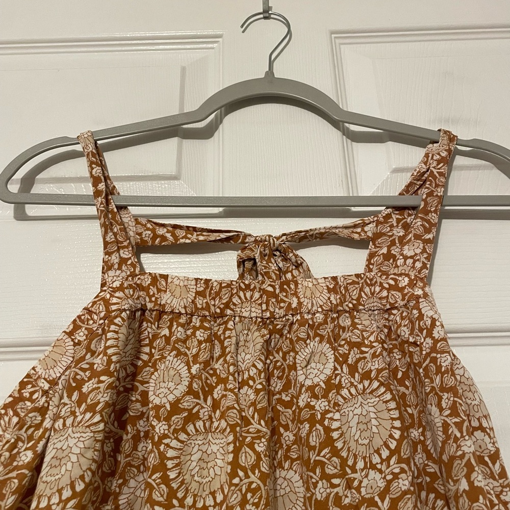 Old Navy Floral Maxi Dress with Square Tie Back - Picture 4 of 7